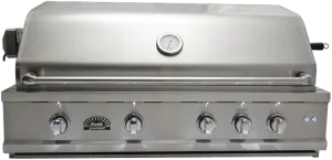 Sole 42 Inch Luxury Natural Gas Grill with Lights and Rotisserie