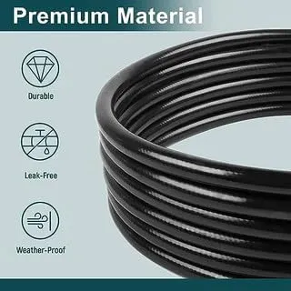 South Bend Components 1/2" IN ID Propane/Natural Gas/Air Propane Hose Assembly for Gas Grill, RV, Heater, Fire Pit and More (10 FT Length)