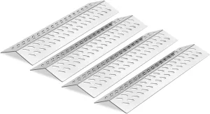 Stainless Steel Heat Plate Shield Gas Replacement for Bull BBQ Grills, Fit for Angus, Brahma, 7-Burner, 4-Burner, 5-Burner Grill Models, Grill Parts Replace for 16631, 16521, 4 Pack, 17 5/8"
