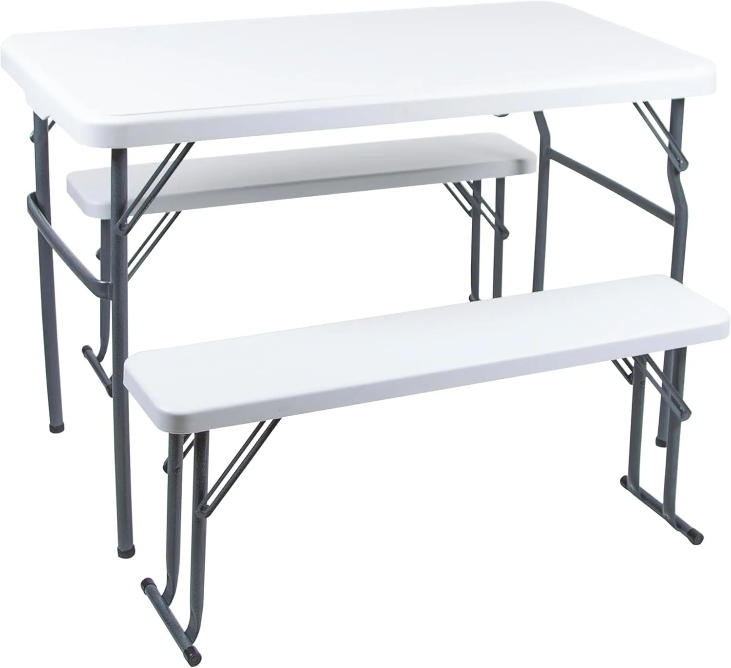 Stansport 616-100 Heavy-Duty Camp Table with Benches
