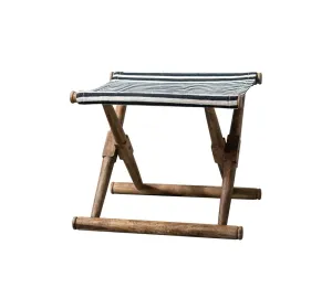 STRIPED FOLDING STOOL