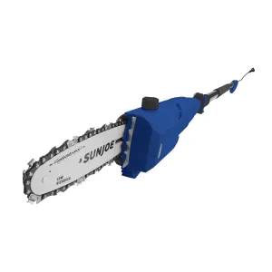 Sun Joe SWJ801E-SJB-RM Electric Telescoping Pole Chain Saw | 8-Inch | 7-Amp (Blue) (Certified Refurbished)