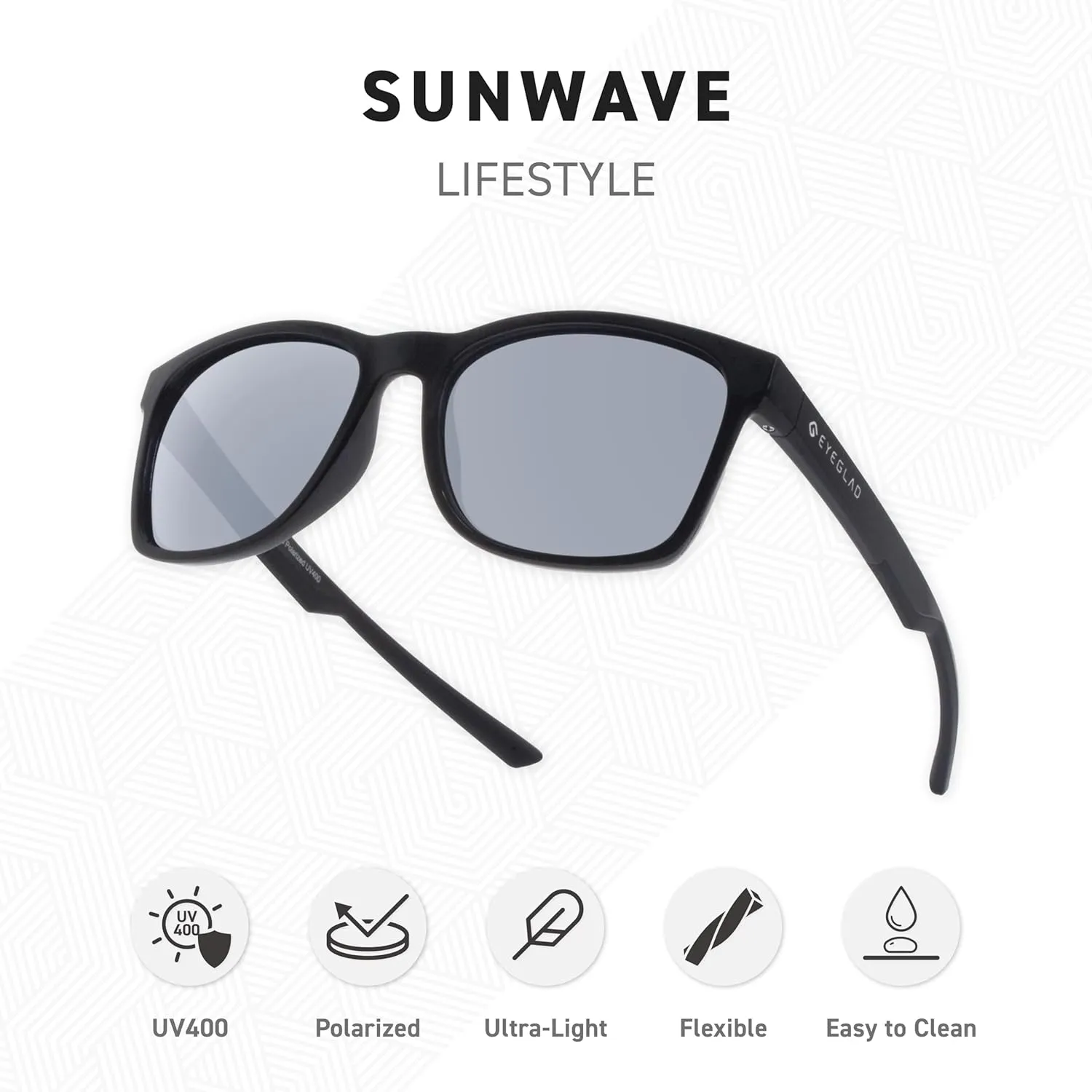 SUNWAVE Ultra-lightweight Design Lifestyle Sunglasses Outdoor Fishing Polarized UV400 Men Women Running Sports