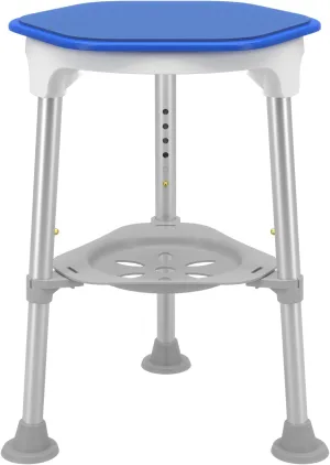 Swivel Shower Chair for Inside Shower, 360 Degree Rotating Seat, Small Shower Stool for Bathtub, Bath Chair for Elderly, Disabled, Adults (300lbs)