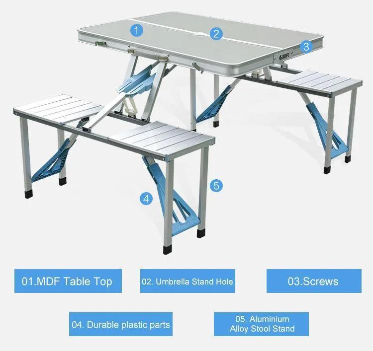 Table Foldable Exquisite Set Best deal Picnic