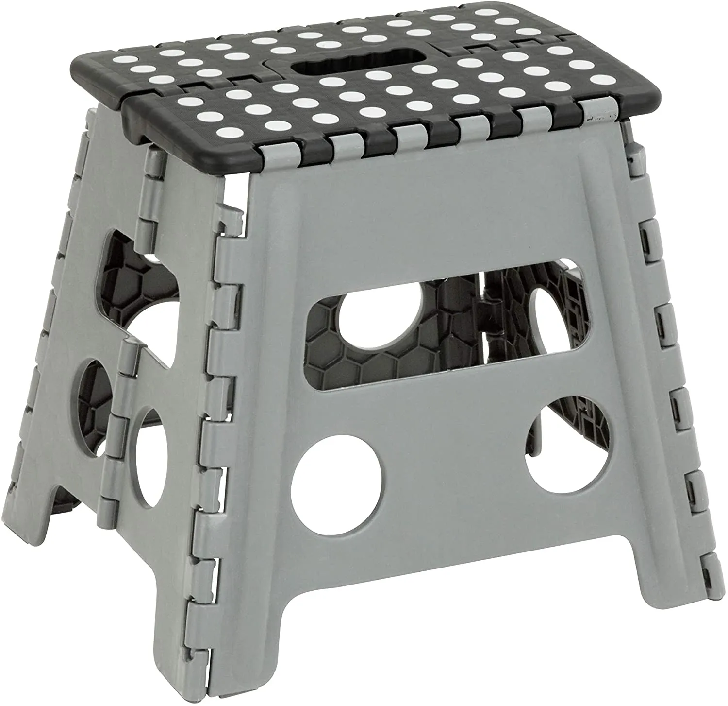 TABURETE CON PELDAÑOS PLEGABLE - NEGRO