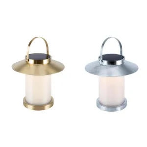 TEMPLE To-Go Portable Outdoor Solar Lantern (avail in Galvanized & Brass)