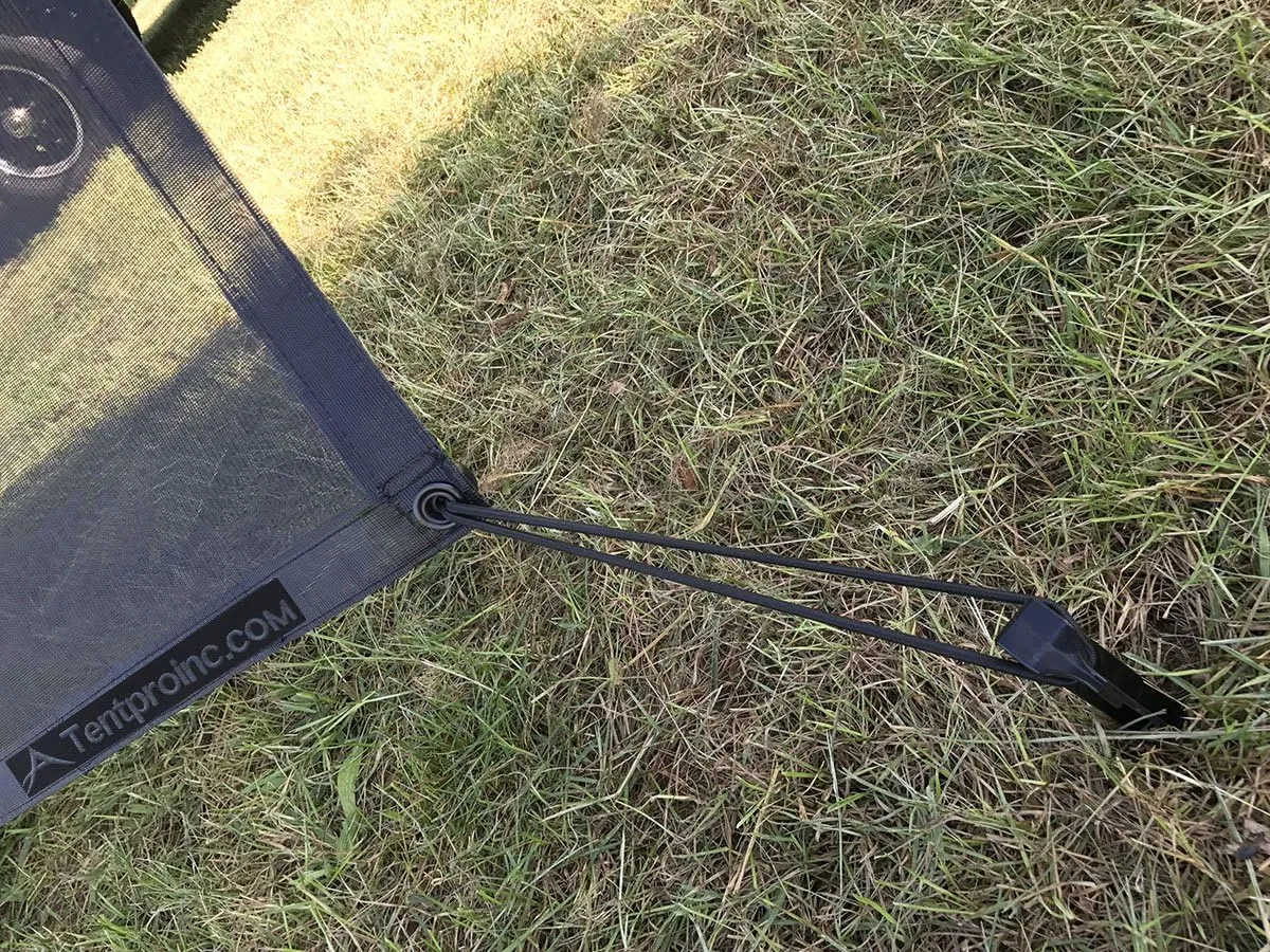 Tentproinc RV Awning Sun Shade Screen 8' X 10' 3'' (Fit for 11' Awning) Mesh Sunshade Motorhome Sunscreen Camping Trailer Awning Shadescreen UV SunBlocker - 3 Year Warranty (Black)