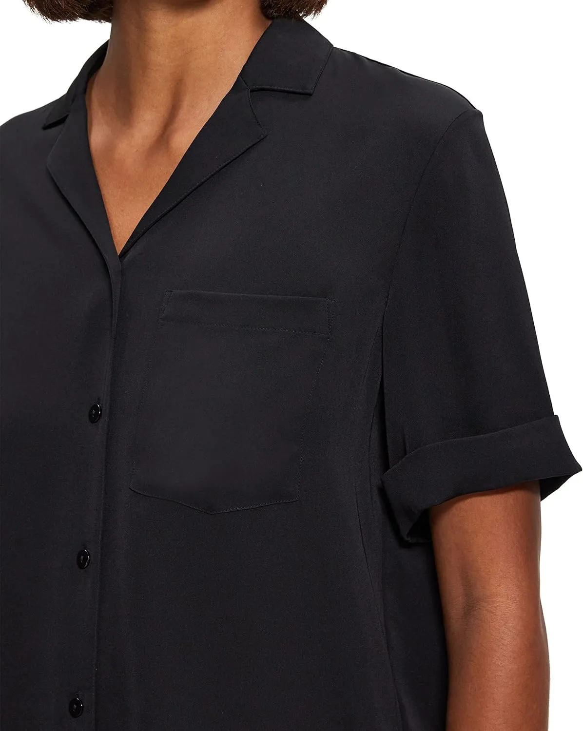 Theory Women's Short-Sleeved Camp Shirt
