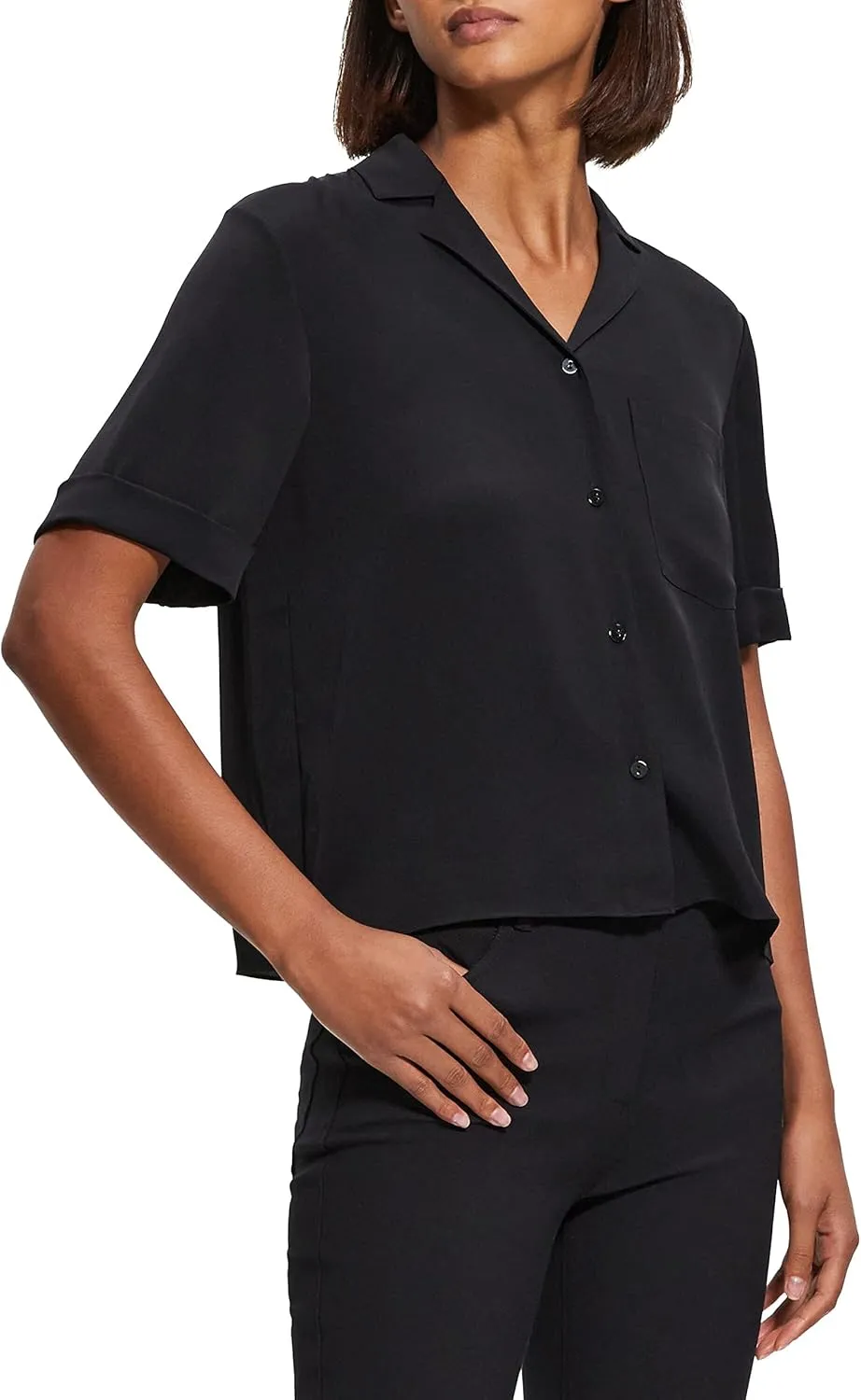 Theory Women's Short-Sleeved Camp Shirt
