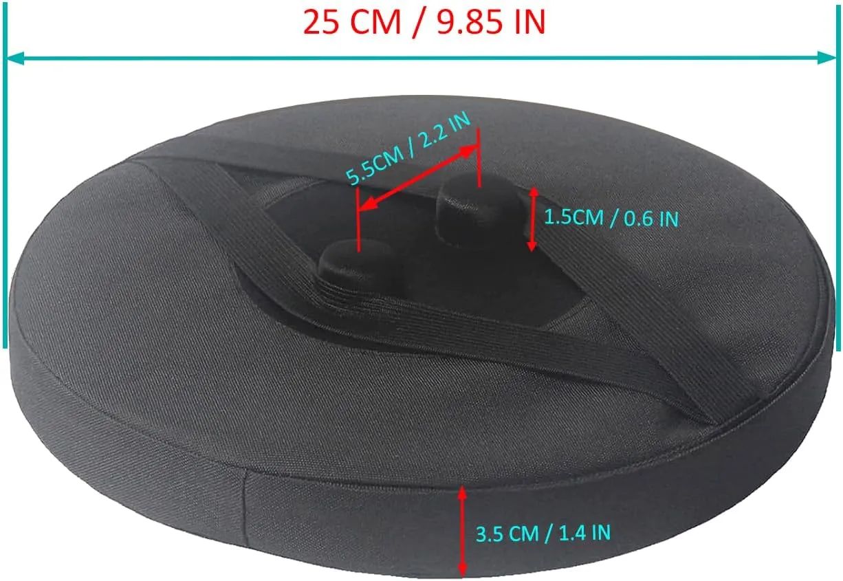 Thick Seat Cushion for Telescopic Stools, Collapsible Stool Chair Pads with Thickened Memory Foam, Fits All Round Retractable Folding Stools (Cushion Only)