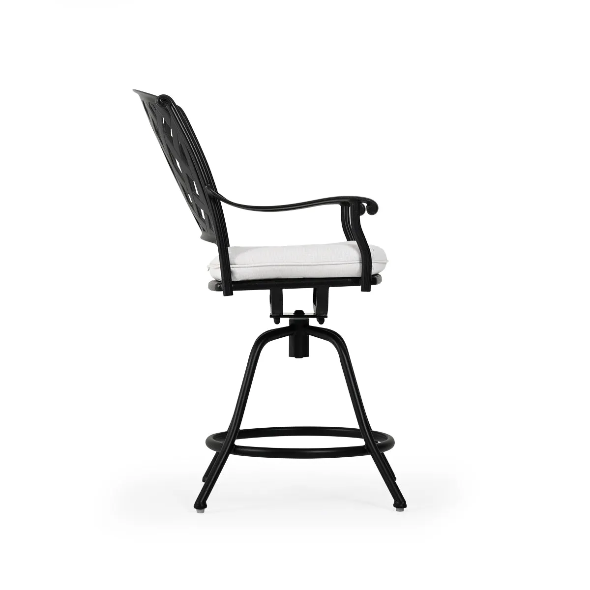 Trellis Outdoor Cast Aluminum Swivel Counter Stool