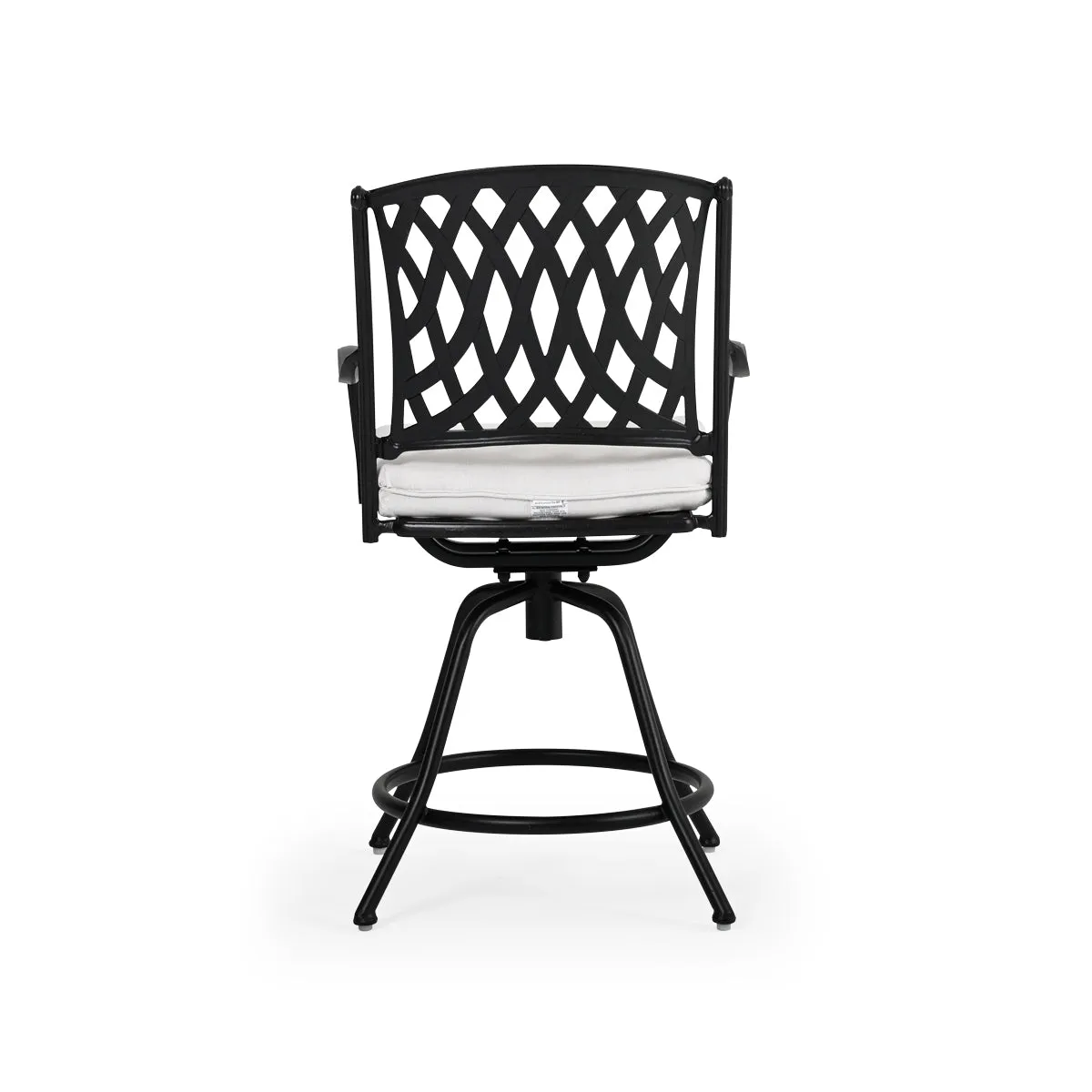 Trellis Outdoor Cast Aluminum Swivel Counter Stool