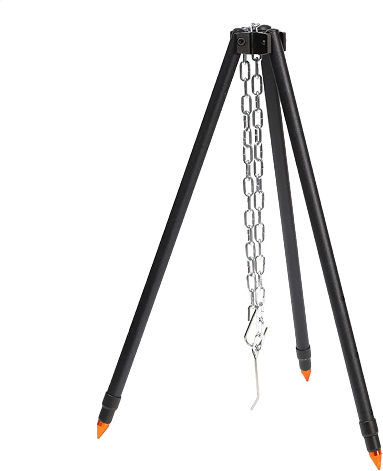 Tripod Grill for Campfire – Grilling Tripod Stand Fire Tripod Heavy Duty, Aluminium Alloy Camping Tripod for Family Outings, Friends Parties, Camping