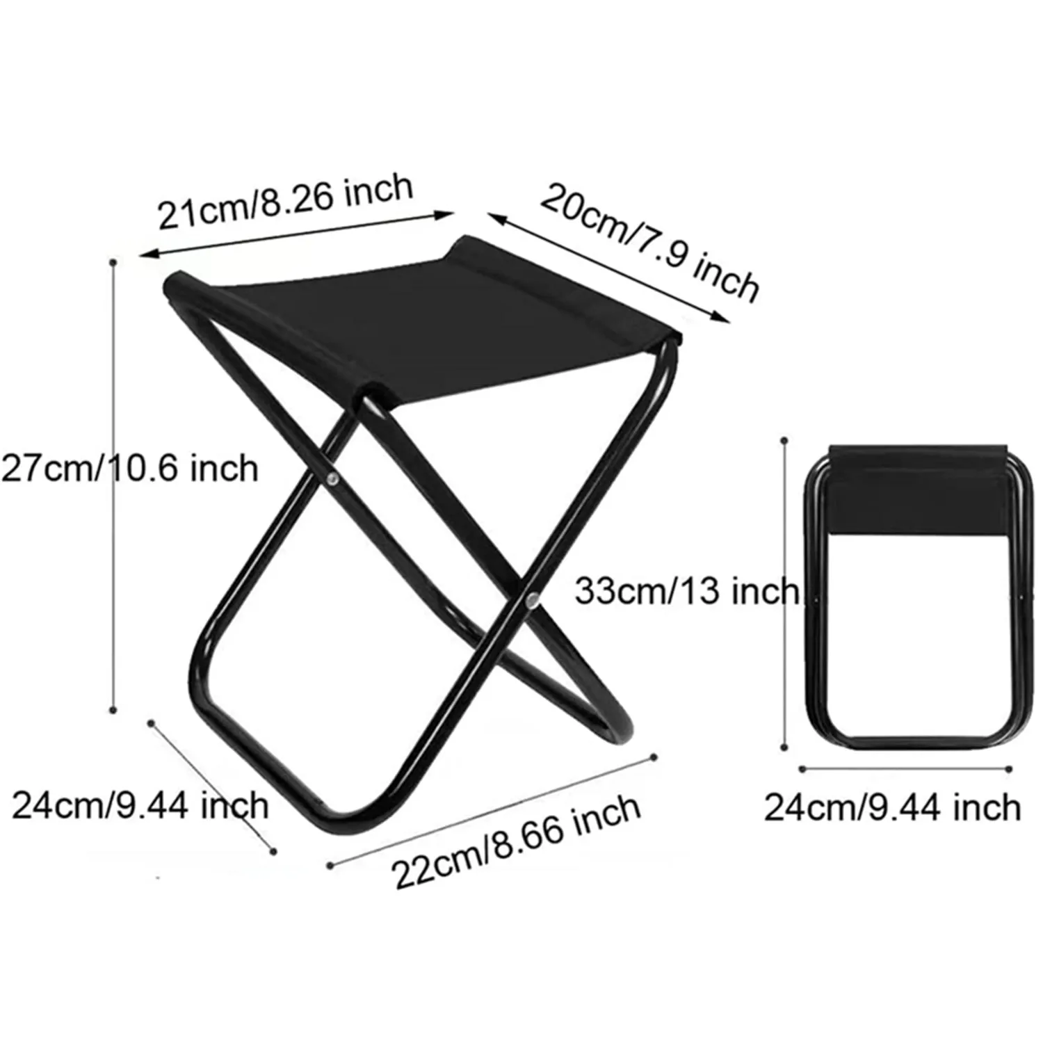 Ultralight Portable Camping Stool, Light Weight Backpacking Slacker Folding Chair for Outdoors