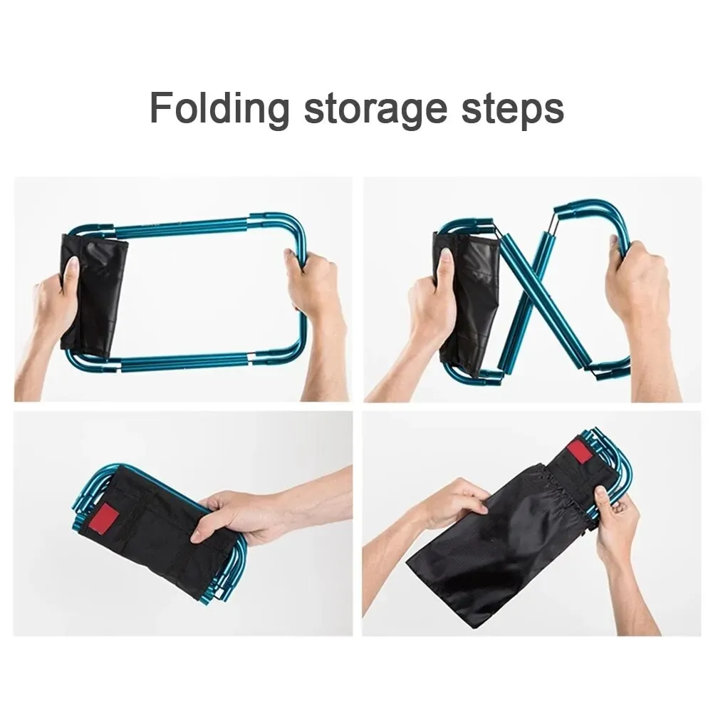 Ultralight Portable Folding Camping Stool: Outdoor Aluminum Alloy Seating for Picnics, & Fishing