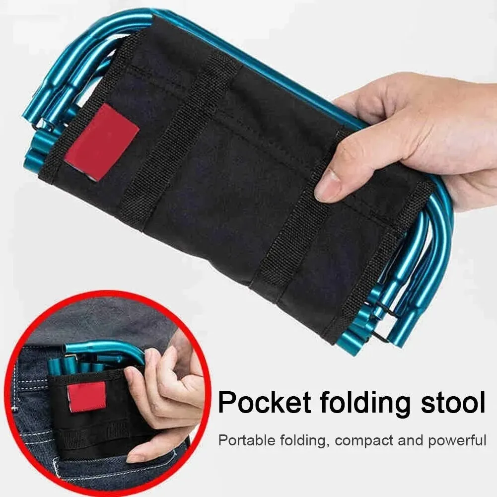 Ultralight Portable Folding Camping Stool: Outdoor Aluminum Alloy Seating for Picnics, & Fishing