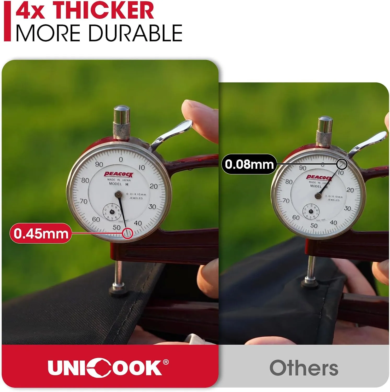 Unicook Grill Cover Compatible with Weber Genesis 400 Series, Heavy Duty Waterproof Outdoor BBQ Cover, Fade Resistant Barbecue Protector, Compared to Weber 7758, Fits Grills up to 69 Inches Wide