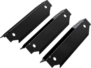 Unicook Grill Replacement Parts for Dyna-Glo 3-Burner Gas BBQ, Porcelain Grill Burner Covers, Heat Plates Shields, Flame Guards, 3 Pack