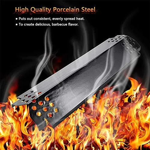 Uniflasy Grill Replacement Parts for Nexgrill 4 Burner 720-0830H 720-0783E 720-0830D 720-0888N 720-0888 Cuisinart CGG-7400 Repair Part Kit Grill Burner Tube Heat Plates Shield Tent Flame Tamer Igniter