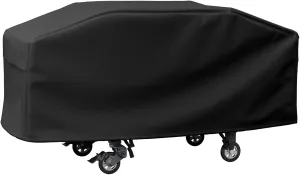 Upgraded Griddle Cover for Blackstone 36 Inch Griddle, Heavy Duty Waterproof Cover with Large Air Vent and Straps, Also Fits More 4-Burner Flap Top Grill, Black