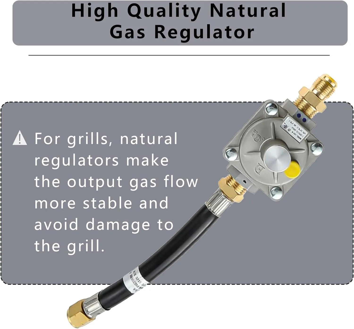 Upgraded Weber Natural Gas Conversion Kit - 10FT Hose & Regulator for Genesis, Genesis II, Spirit, Spirit II Grills