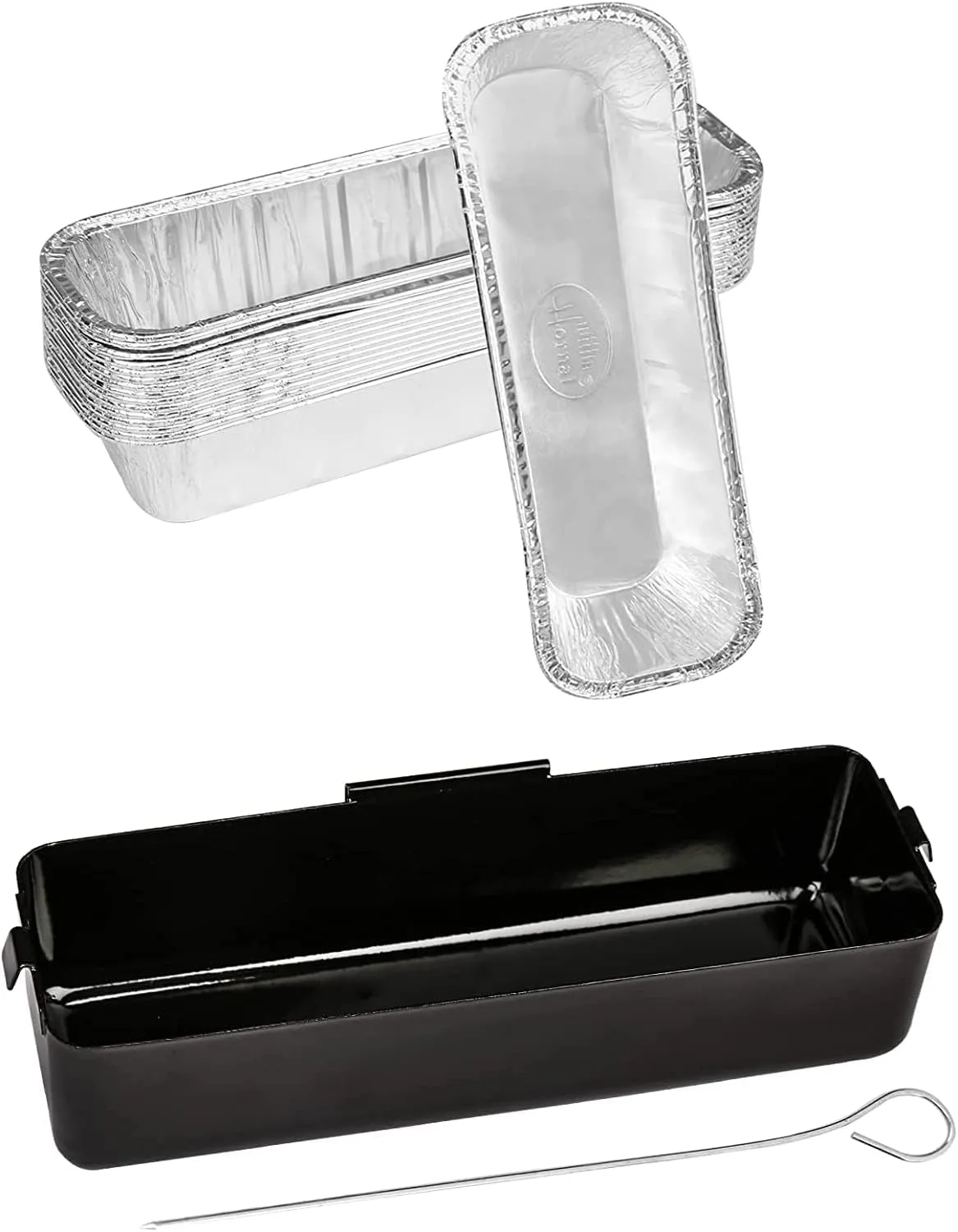 Utheer Grill Grease Cup/Catcher Pan Holder for Camp Chef Stove Griddles SG100 SG90 SG14 SG30 SG60,Drip Pan for Camp Chef FTG600, FTG900, FTG475 Flat Top Griddle,with 15Pack Aluminum Foil Liner