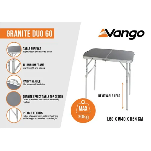 Vango | Granite Duo 60 Table