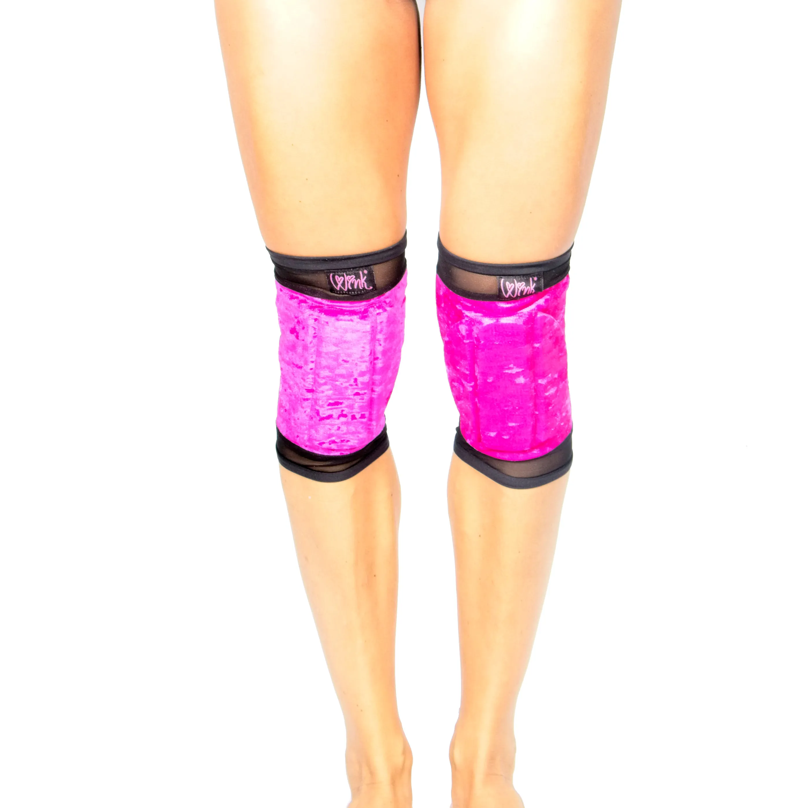 Velvet Grip Knee Pads - Raspberry