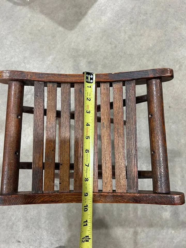 Vintage Wooden Folding Stool