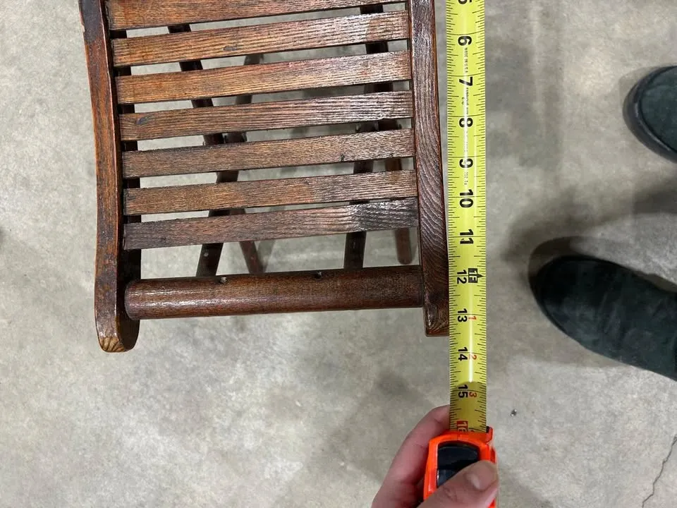 Vintage Wooden Folding Stool