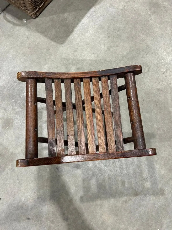 Vintage Wooden Folding Stool