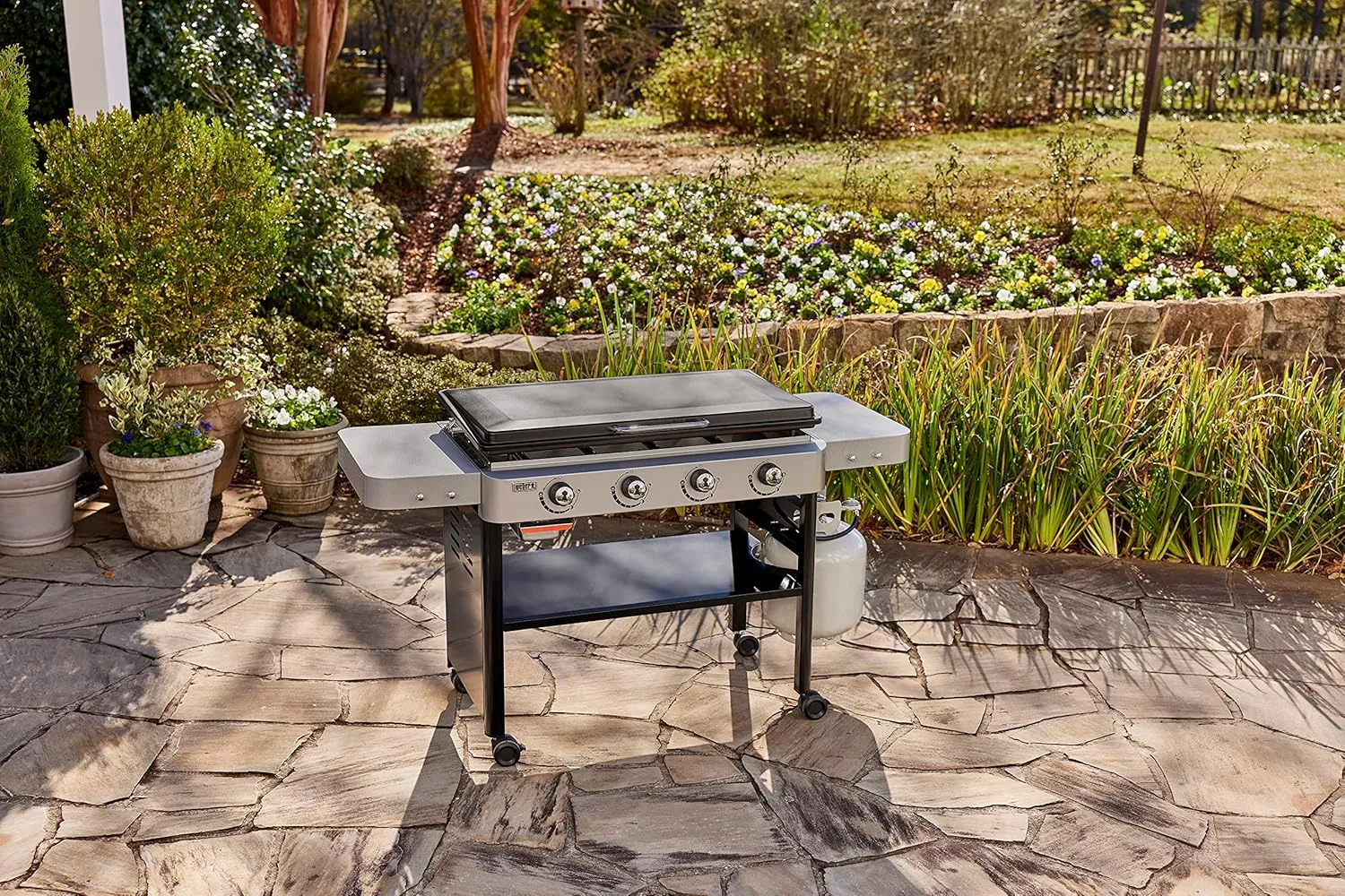 Weber 36" Gas Griddle, 4 Burner, Black