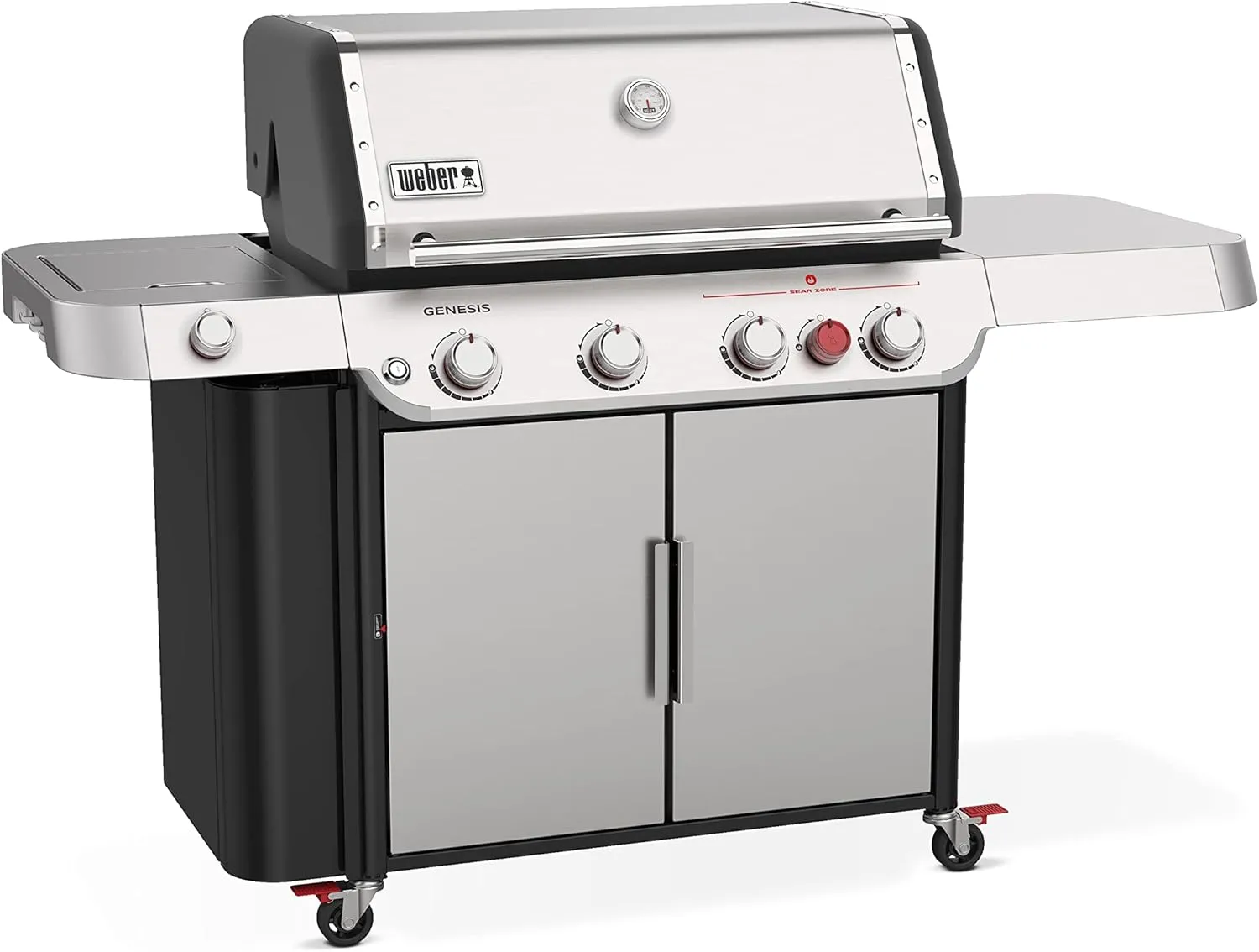 Weber Genesis S-435 Liquid Propane Gas Grill, Stainless Steel
