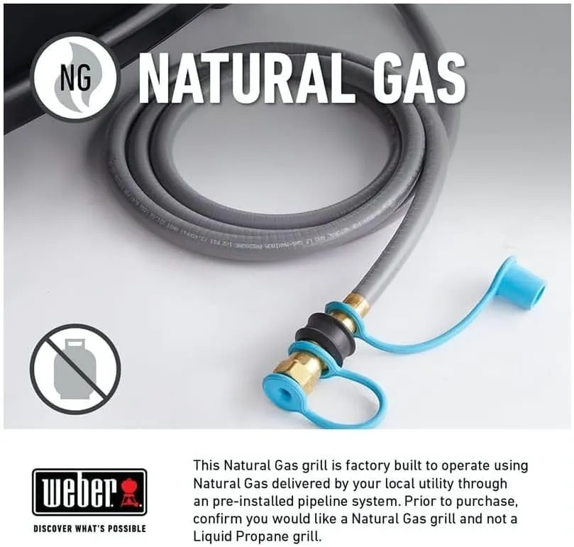 Weber Genesis SX-335 Natural Gas Smart Grill, Stainless Steel