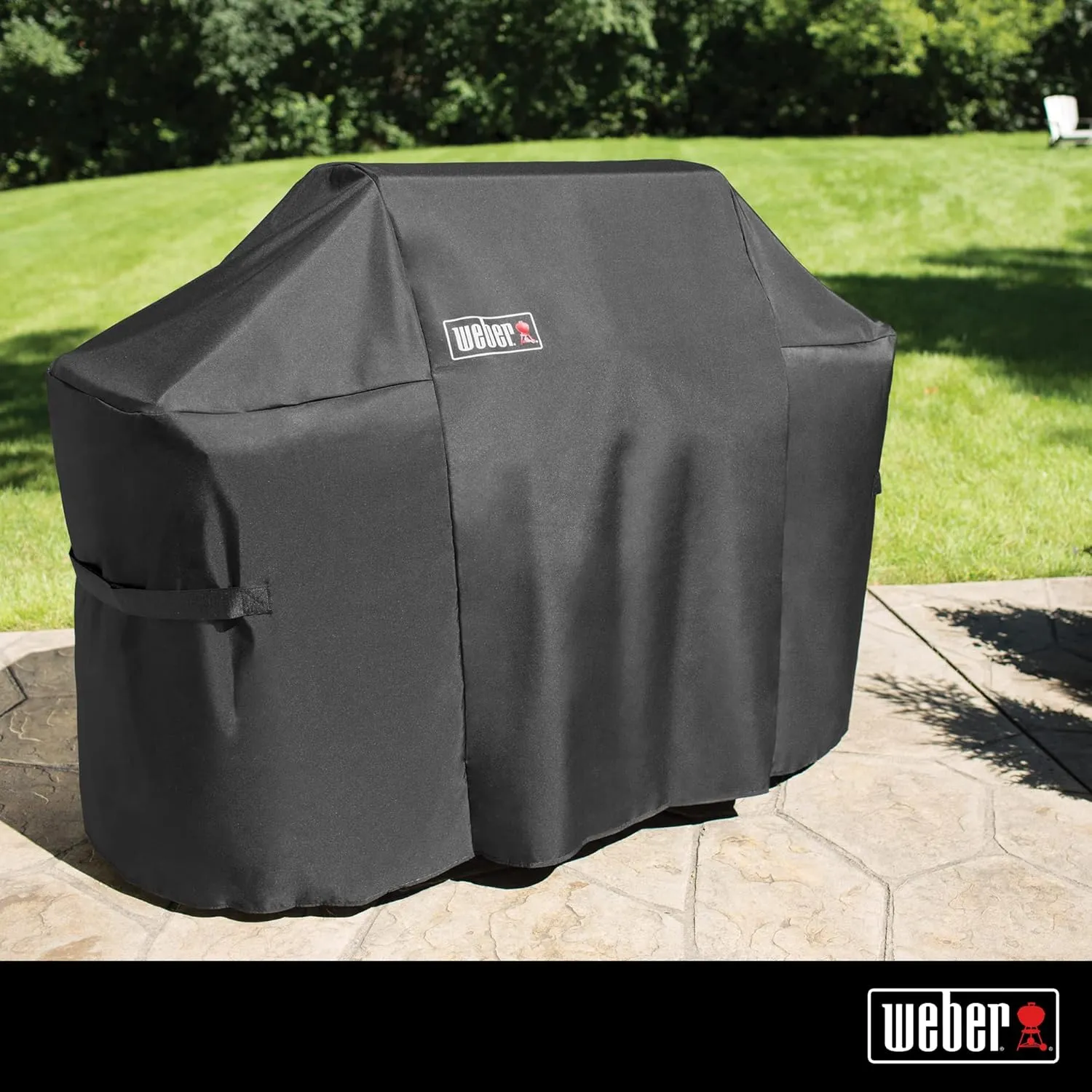 Weber Grill Cover With Storage Bag For Summit 400-Series Gas Grills , Black