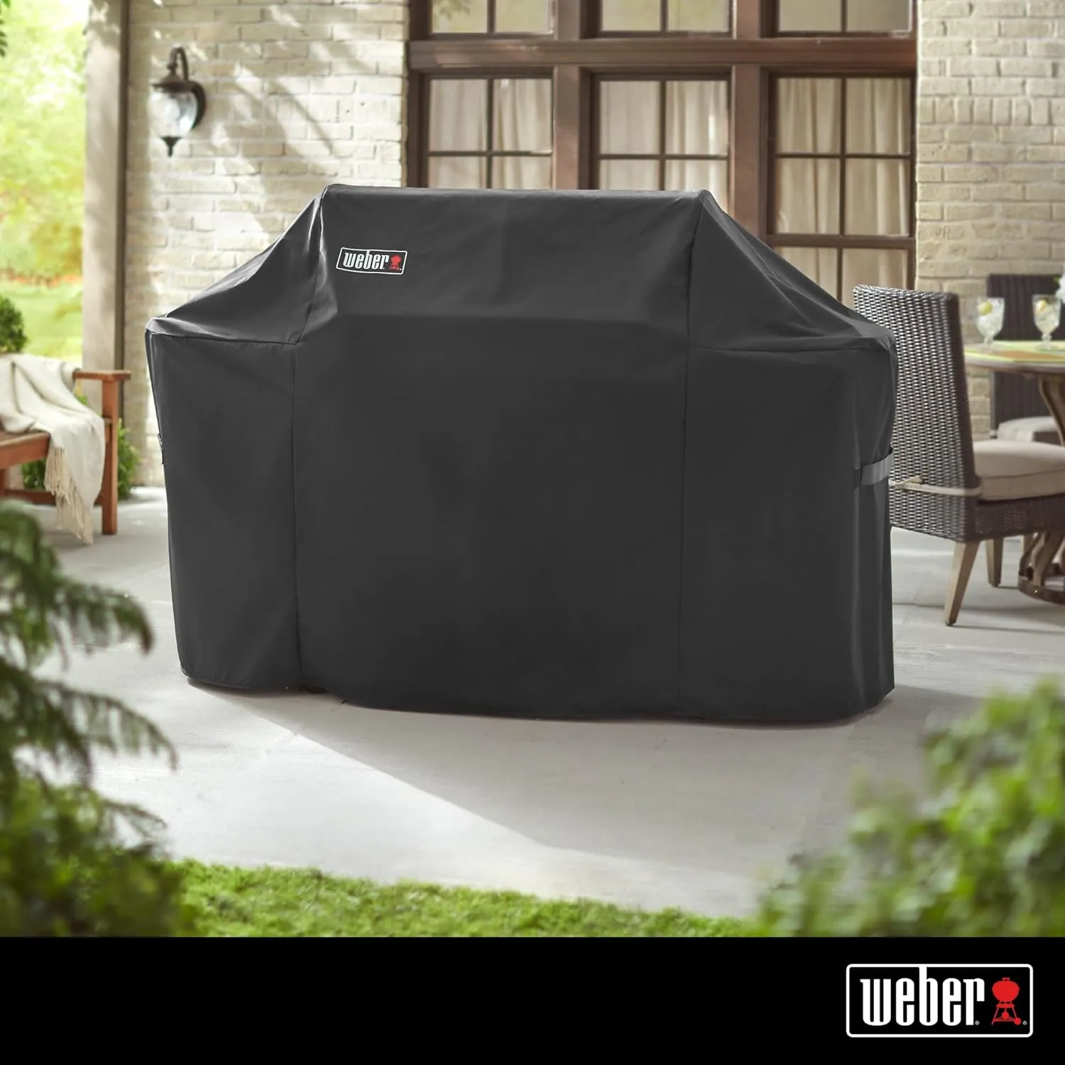 Weber Grill Cover With Storage Bag for Summit 600-Series Gas Grills,Black 47 x 74.8 x 26.8