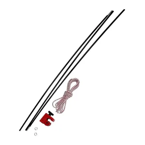 Wildtrak Swag Pole Repair Kit - Includes Poles, Cutter & 3m Cord (90cm x 0.85cm)