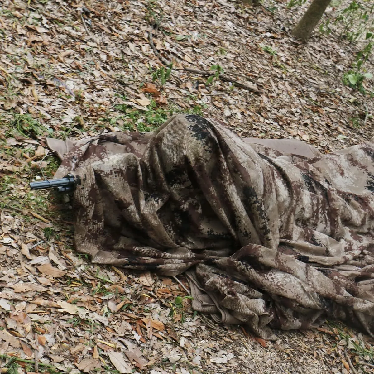 WINWAY 300D Camo Burlap Camouflage Netting Quiet Mesh Net for Hunting Sunshade Camping Concealment Shooting Blinds…