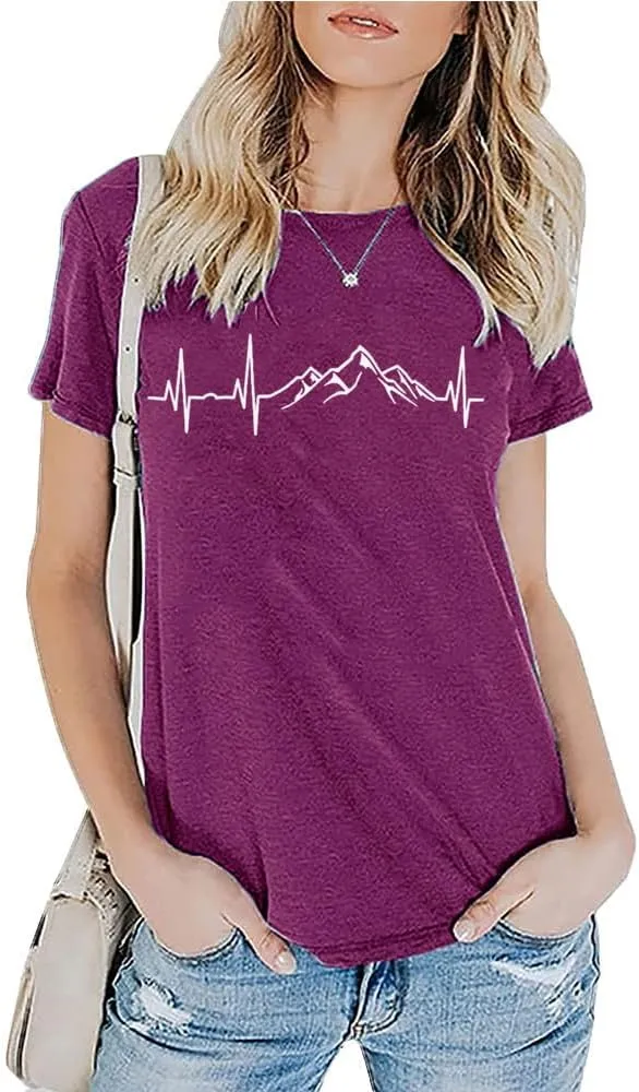 Women Mountain Adventure Workout Tanks Hiking Camping Graphic Athletic Sleeveless Funny Tee Tops