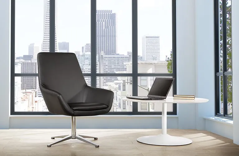 WorkSmart Modern Scoop Design Chair - FL80228AL-U6