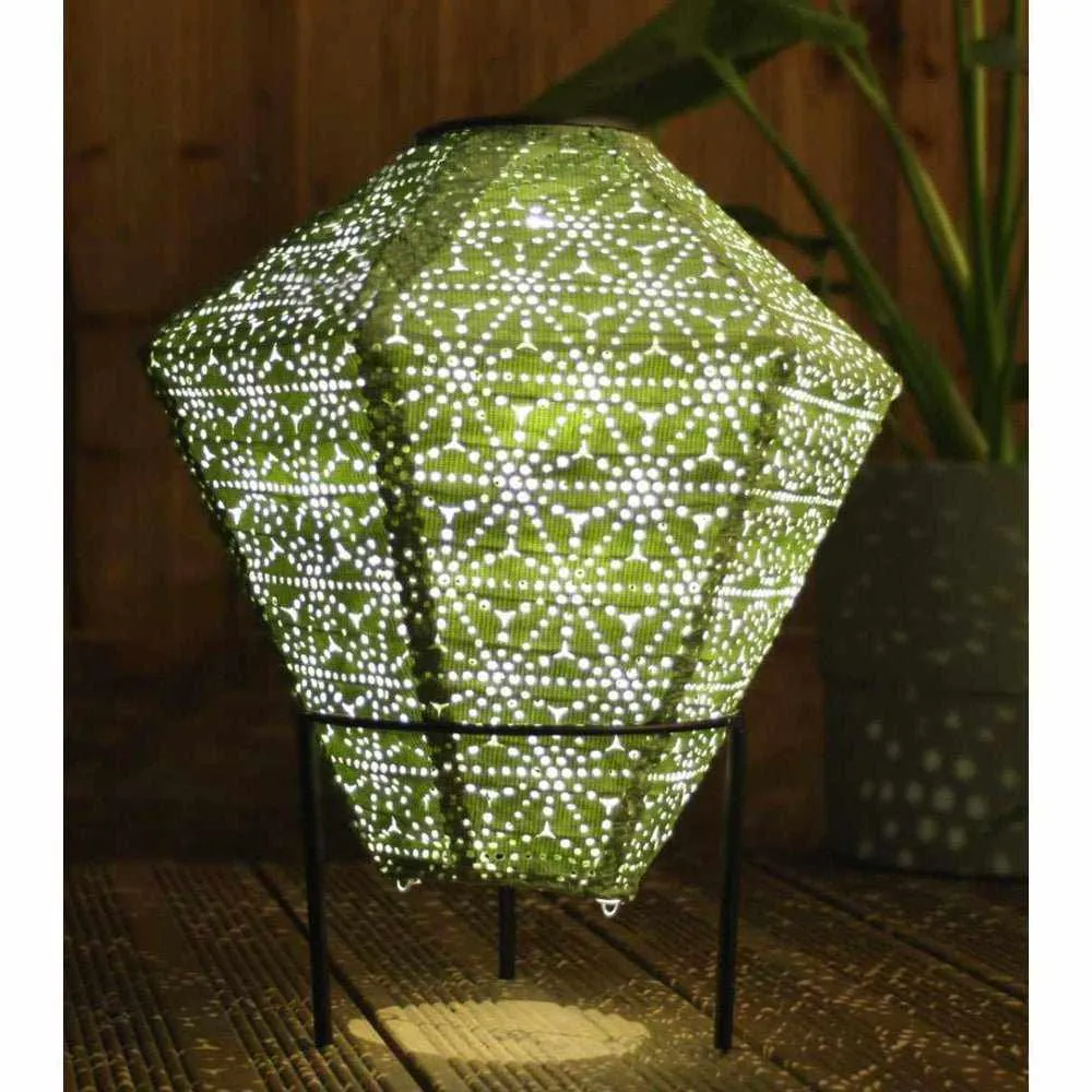 x3 Solar Lanterns Diamond Balloon Cylinder