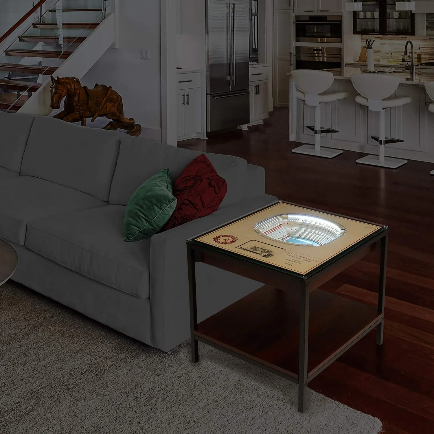 YouTheFan NCAA 25-Layer StadiumView Lighted End Table