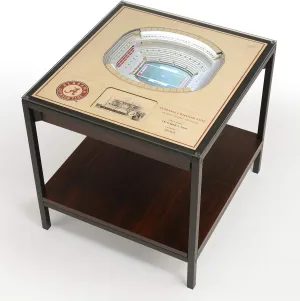 YouTheFan NCAA 25-Layer StadiumView Lighted End Table