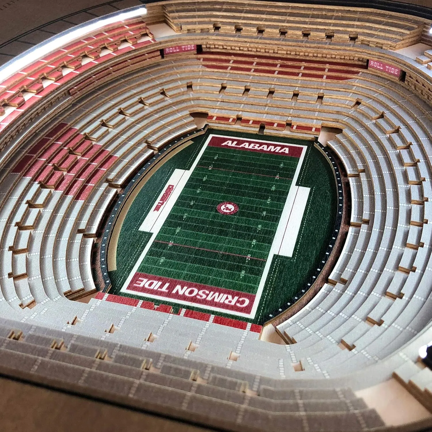 YouTheFan NCAA 25-Layer StadiumView Lighted End Table