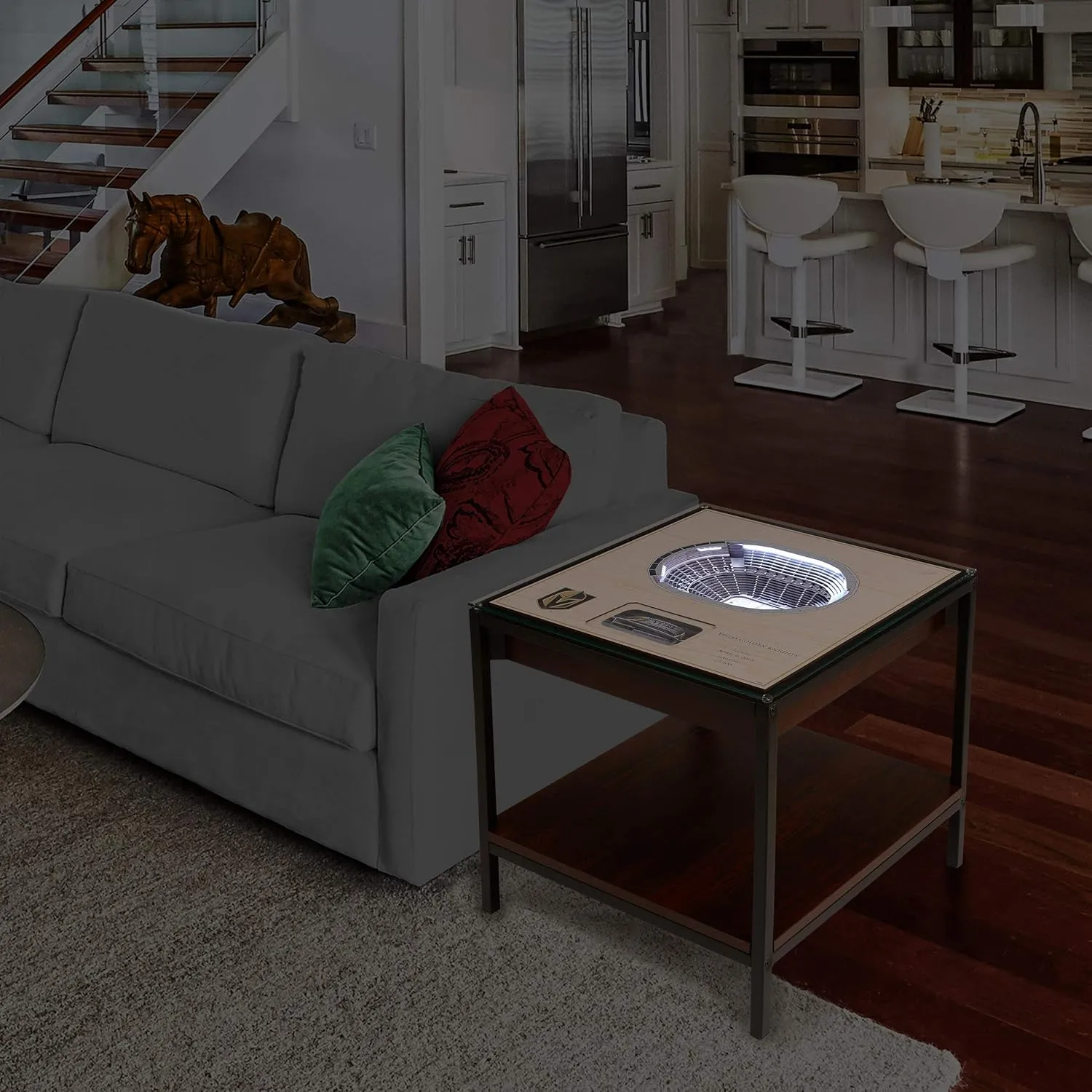 YouTheFan NHL Vegas Golden Knights 25-Layer StadiumViews Lighted End Table - T-Mobile Arena