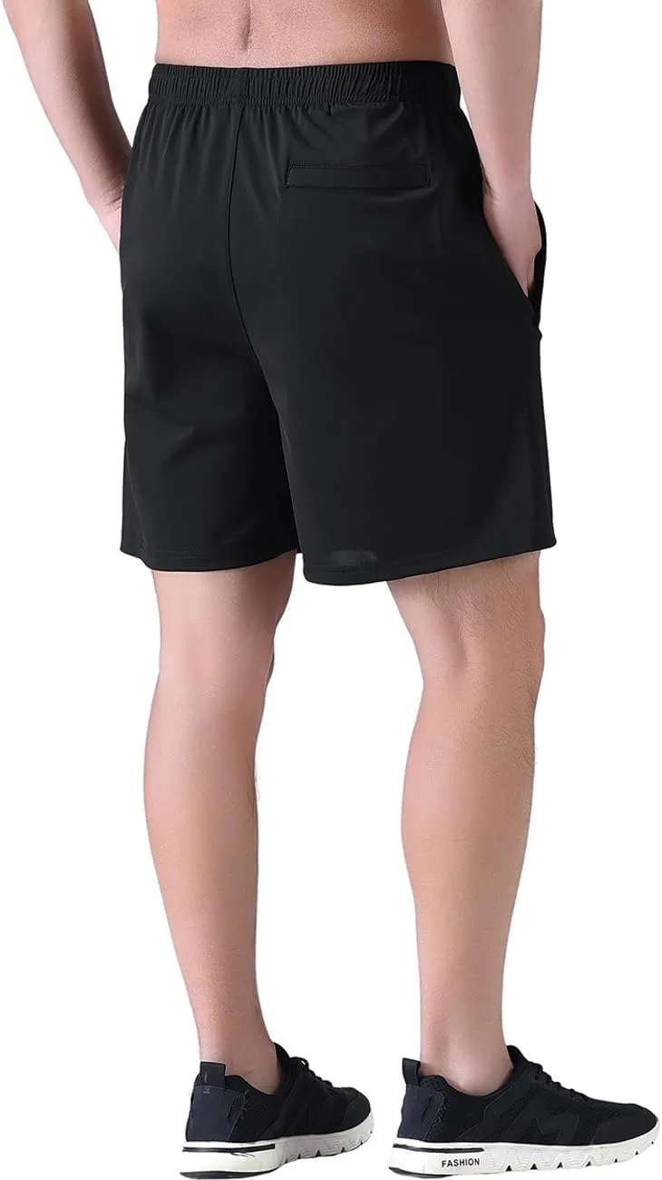 Zoulee Men's Lightweight Athletic Shorts Quick Dry Workout Sports Shorts 7"/ 5"/ 9" with Front Fly