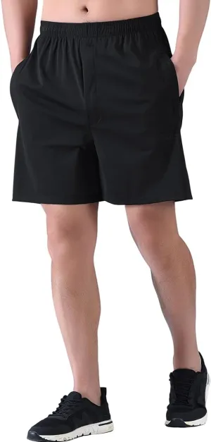 Zoulee Men's Lightweight Athletic Shorts Quick Dry Workout Sports Shorts 7"/ 5"/ 9" with Front Fly